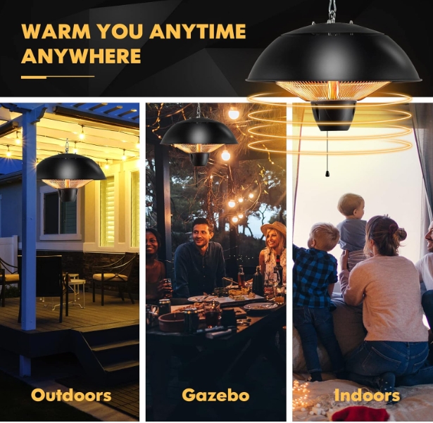 Electric patio heater waterproof